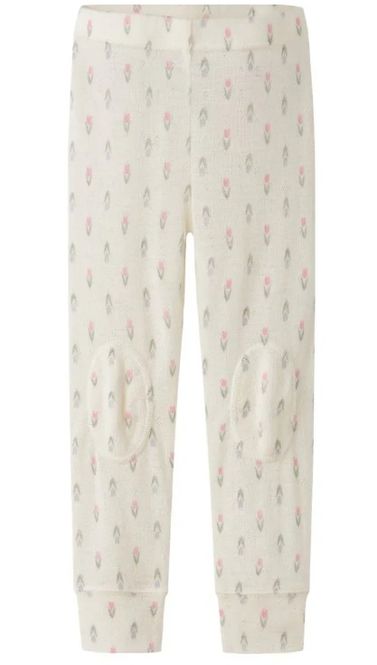 Hovedbilde Nmfwang offwhite ullstilongs m/blomster