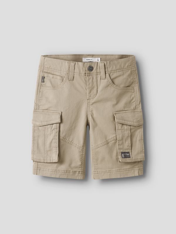 Nkmryan beige twill cargoshorts