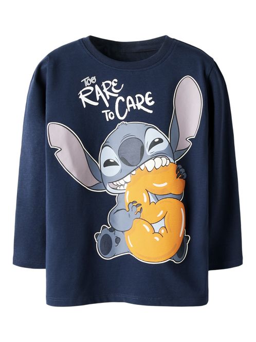 Hovedbilde Nmmolly mørkeblå tynn genser med Stitch