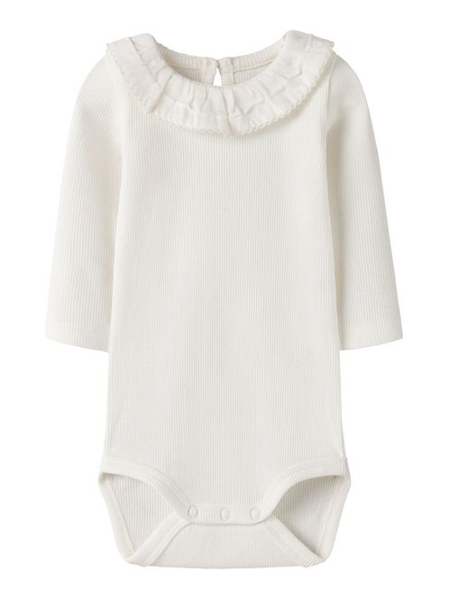 Hovedbilde Nbffloris offwhite ribbet body med krage