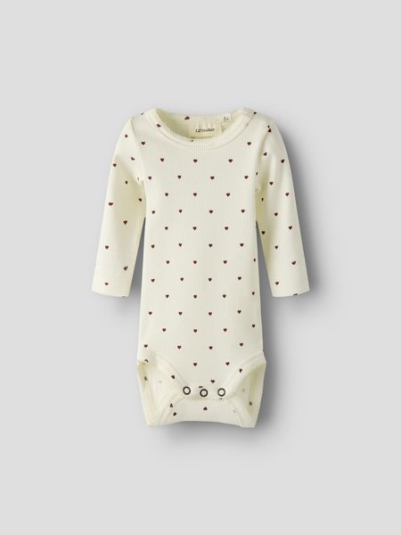 Lil'Atelier, Nbfgago lys beige body m/hjerter