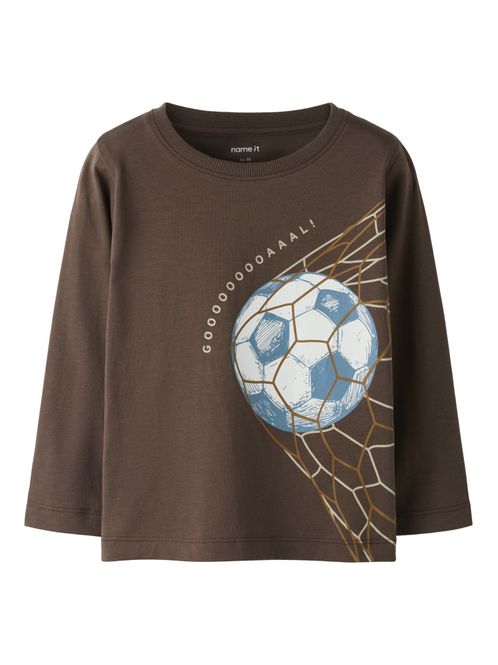 Hovedbilde Nmmdawkings brun genser med fotball print