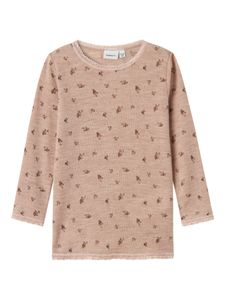 Hovedbilde Name it, Nmfwang gammelrosa ullgenser m/blomster