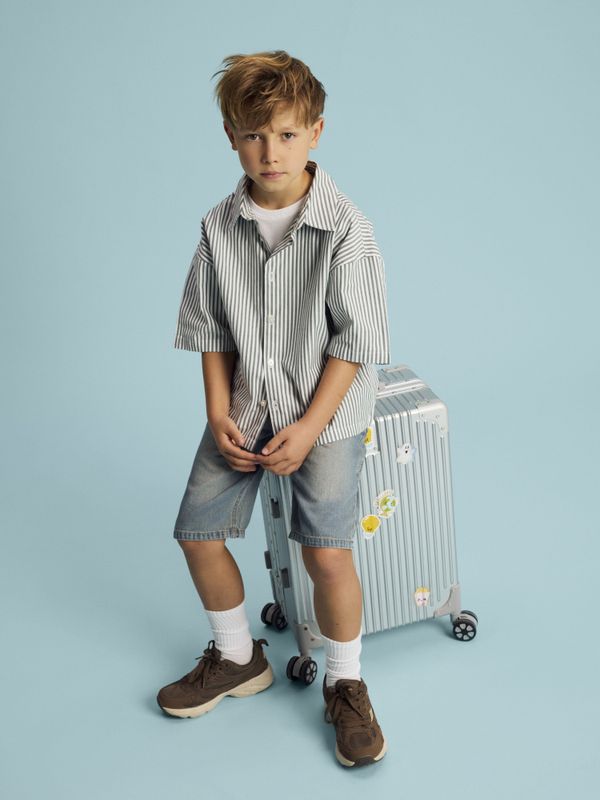 Nkmryan mellomblå denim bermudashorts