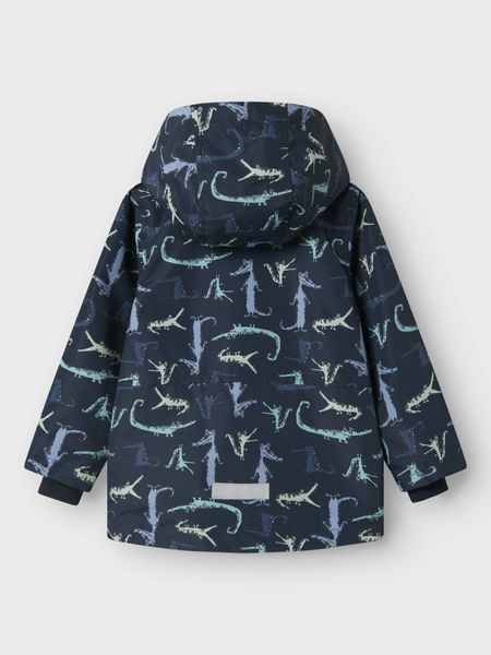 Name it, Nmmmax mørkeblå vindjakke m/krokkodiller