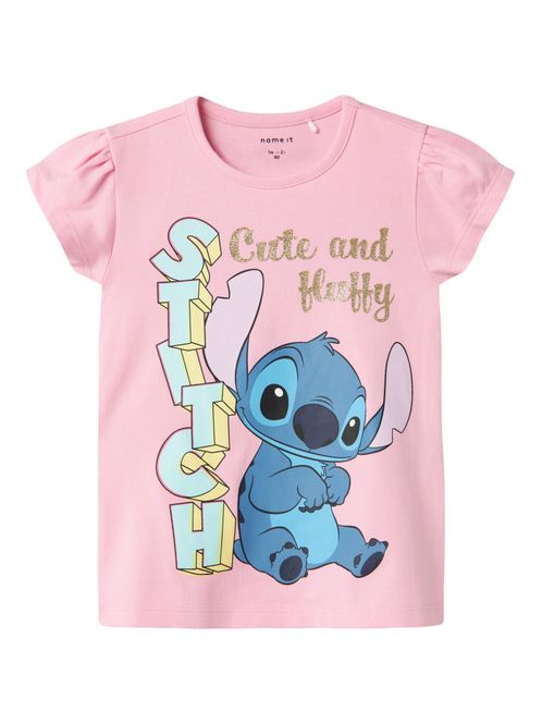 Hovedbilde Nmffolly rosa t-skjorte med Stitch