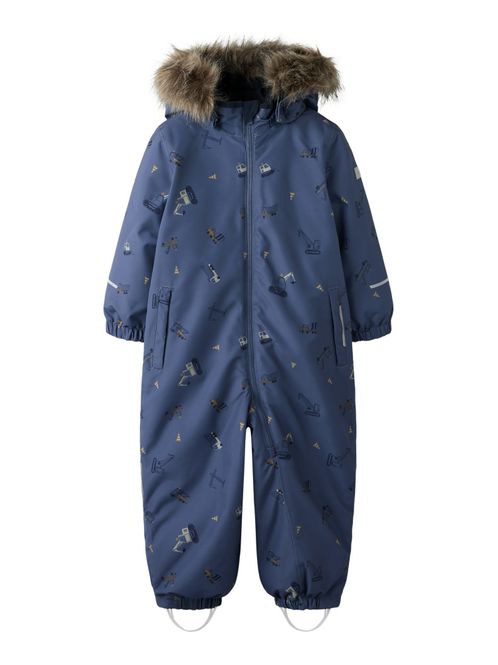 Hovedbilde Nmmsnow10 blå vinterdress m/gravemaskin