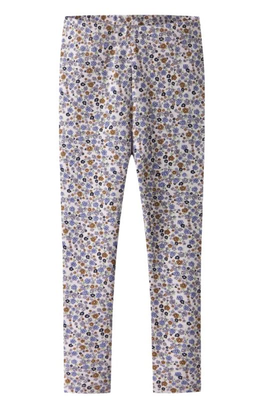 Nmftuline dus grålilla legging med blomster
