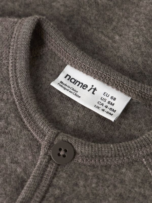 Nbfwmino brun ullcardigan