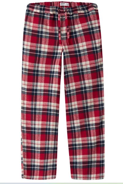 Name it, Nkmraul mørkeblå/hvit/rød rutete pysjbukse