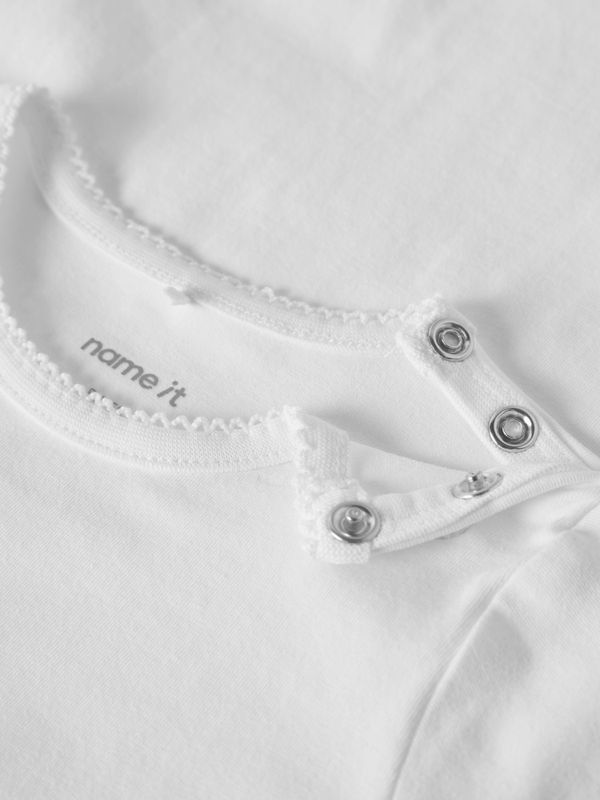 Nbffafrun hvit langermet body 