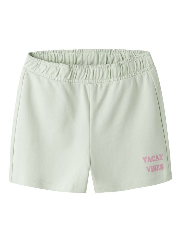 Nkfvamalie mintgrønn sweatshorts