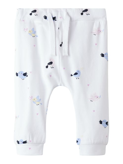 Hovedbilde Nbfvandora hvit bukse med fugler