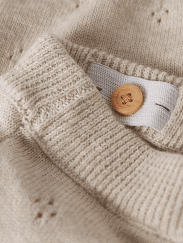 Nbfdiame beige strikket bukse