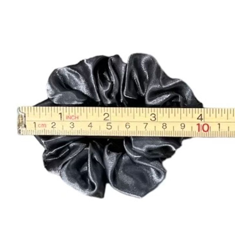 Scrunchie, mørk grå
