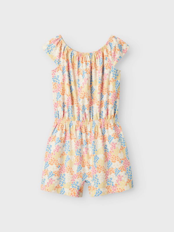 Nkfjoane beige playsuit med fargerikt mønster
