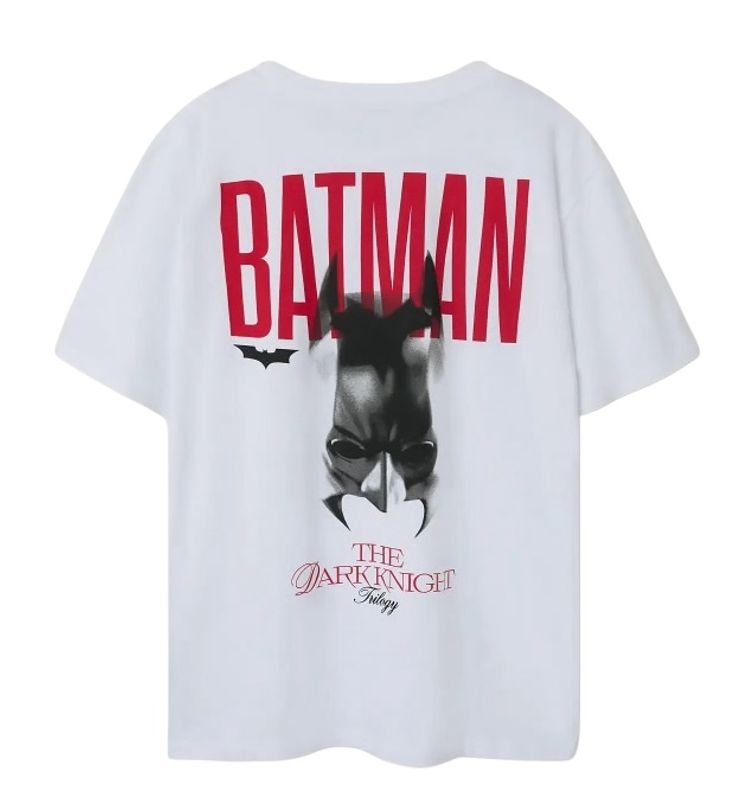 Nlmdux hvit Batman t-skjorte