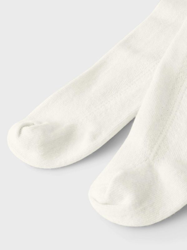Lil`Atelier, Nbfanne offwhite strømpebukse m/mønster