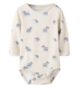 Hovedbilde Nbmtilas beige body med bl&aring; dyr