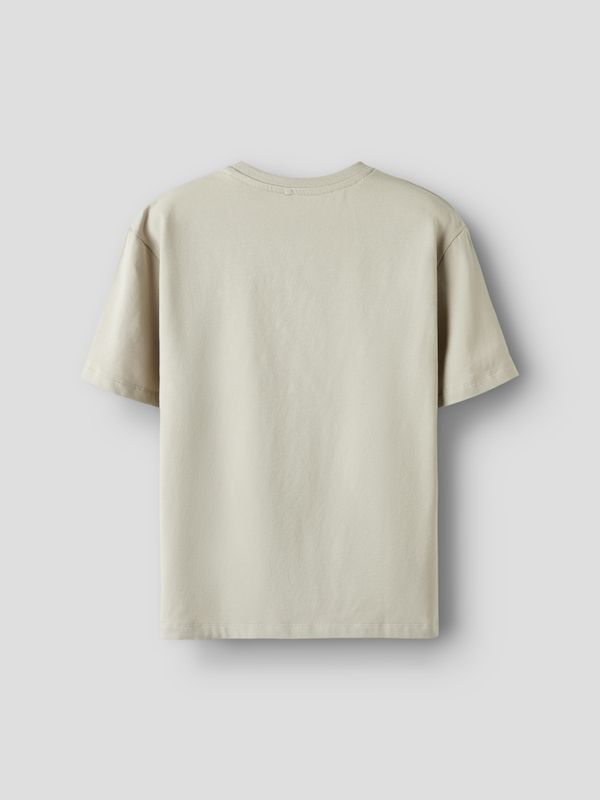 Nkmoraz beige Stitch t-skjorte