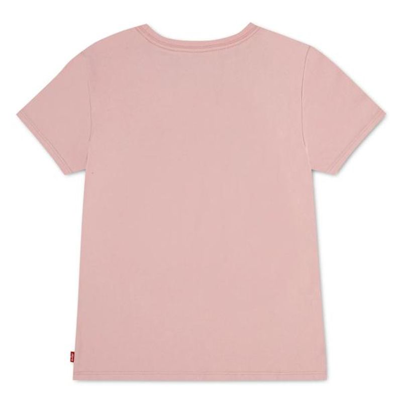 Levi's rosa t-skjorte med mosegrønn batwinglogo