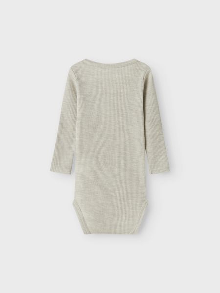 Name it, Nbnwax lys gråbeige ullbody