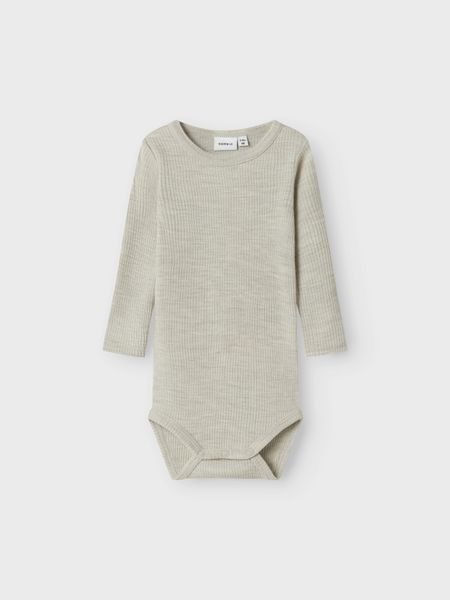 Name it, Nbnwax lys gråbeige ullbody