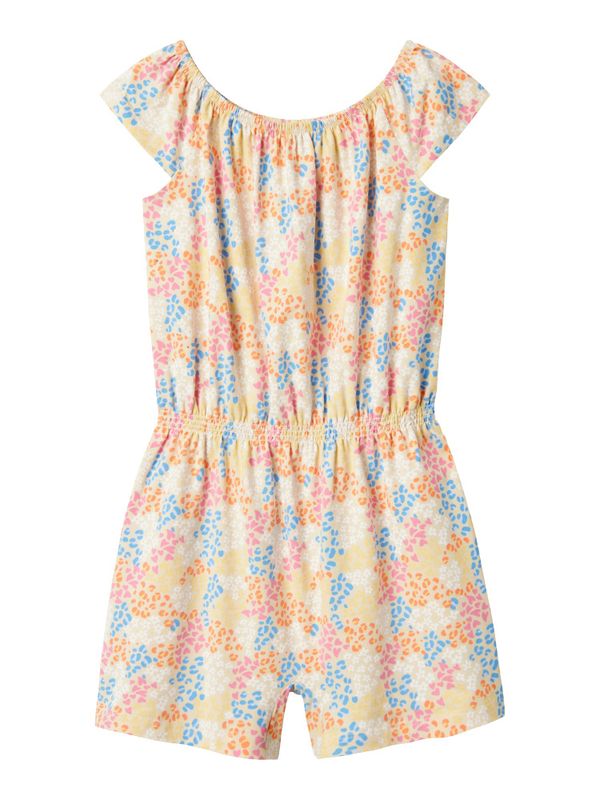 Nkfjoane beige playsuit med fargerikt mønster
