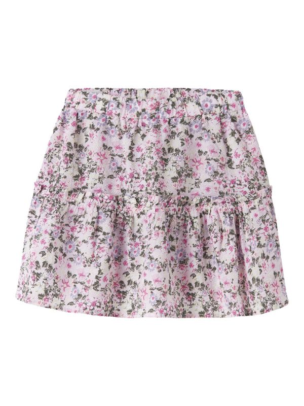 Nkfdarta rosa skjørt m/blomster