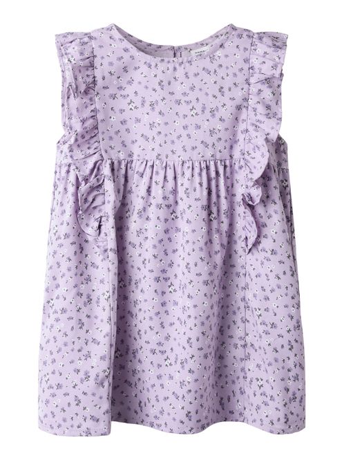 Hovedbilde Nmfjolly lilla kjole med blomster