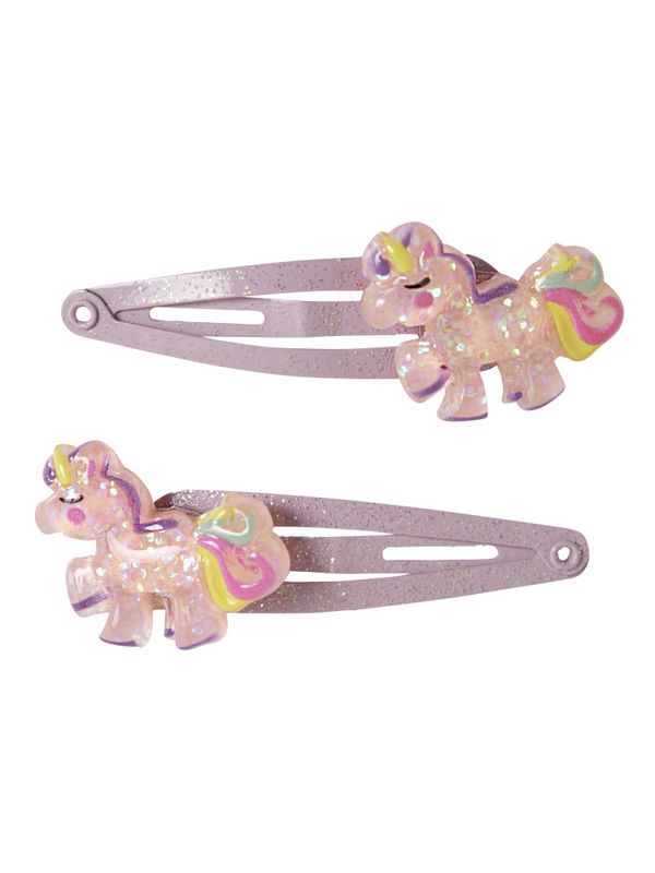 Nmflunicorn  2 pk lyselilla hårspenner m/enhjørning