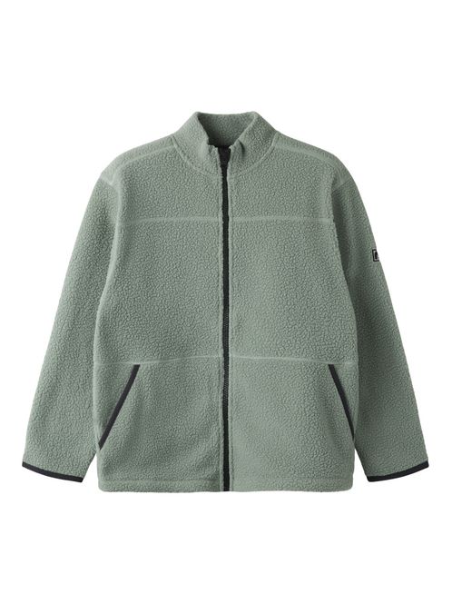Hovedbilde Nmmbulin grønn teddy fleece jakke