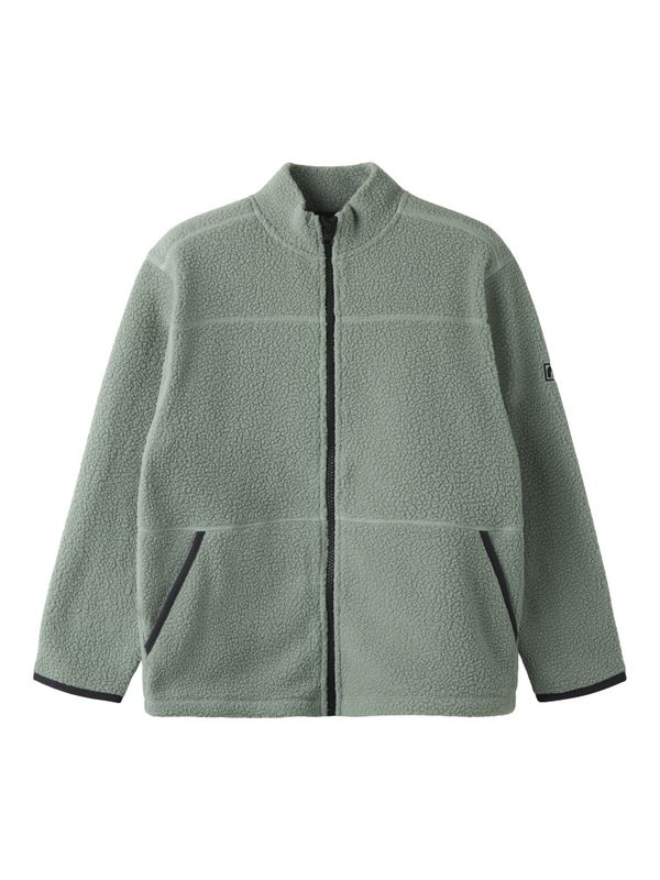 Nmmbulin grønn teddy fleece jakke