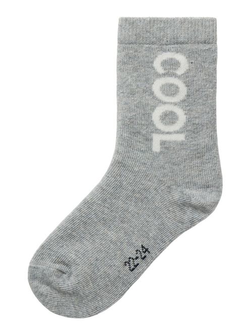 Hovedbilde Nmmkosy grå melert sokker m/ tekst cool