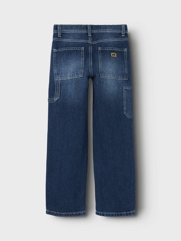 Nkmryan mørkeblå straight jeans