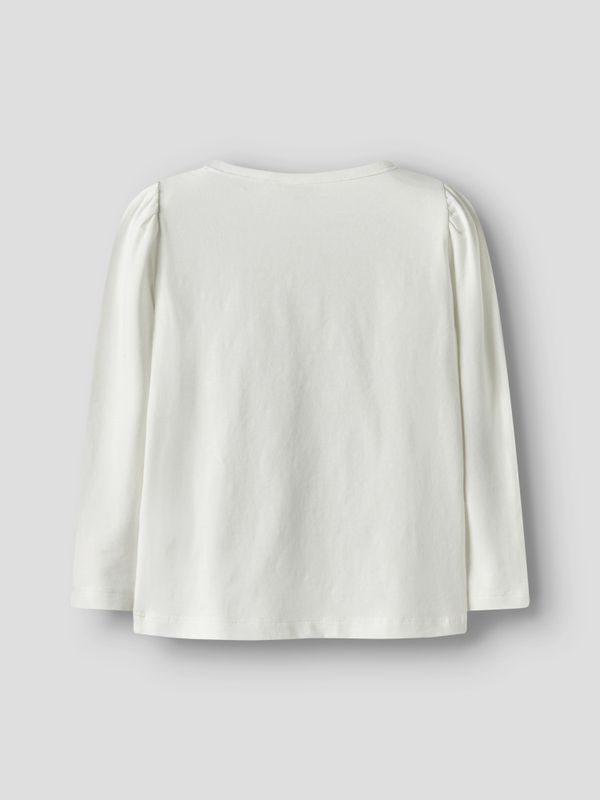 Nmfdiana offwhite tynn genser med Stitch