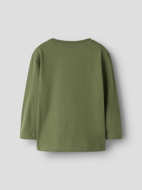 Nmmberlan olivengrønn genser med traktorer