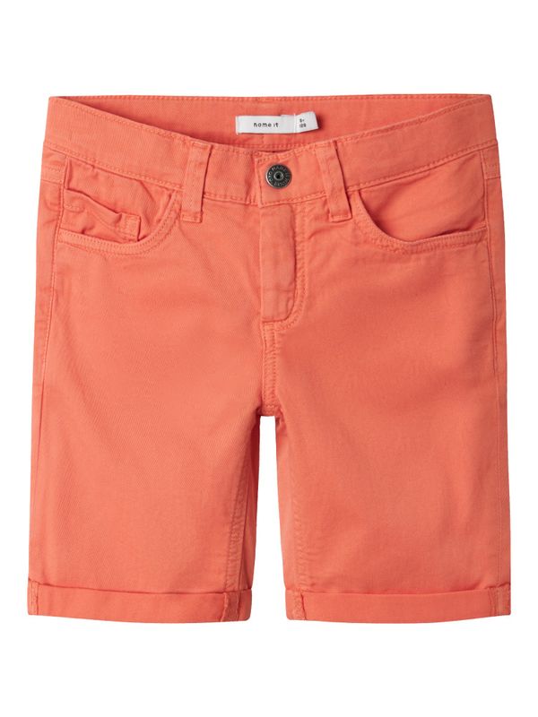 Nkmsilas orange twill shorts