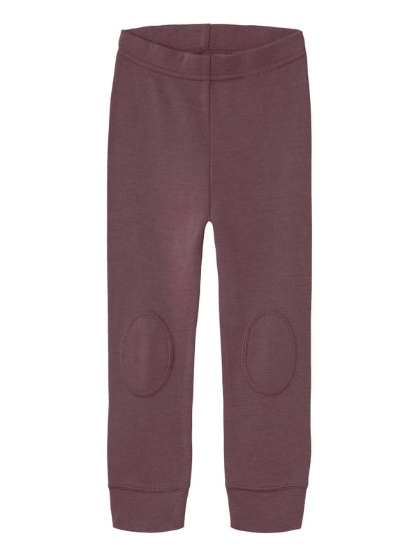Nmfwillow plommefarget ullstilongs 
