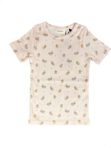 Hovedbilde Lil'Atelier, Nmflavo lyserosa ribbet t-skjorte m/ ...