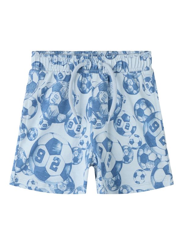 Nmmhootball blå shorts med fotballer