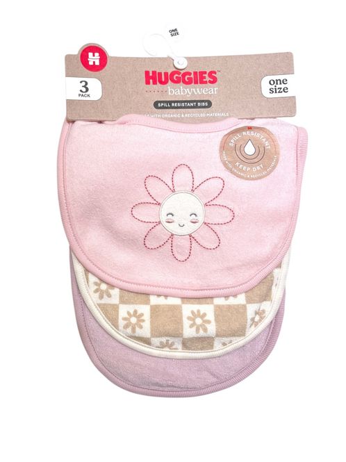 Hovedbilde 3 pk rosa, lilla og beige siklesmekker