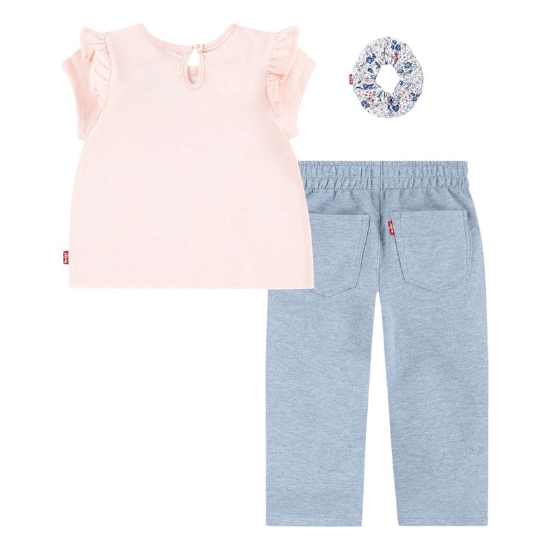 Levi's 3-delt rosa og blått sett