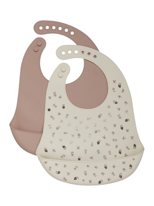 Hovedbilde CeLaVi, 2-pk gammelrosa/offwhite silikonsmekker ...