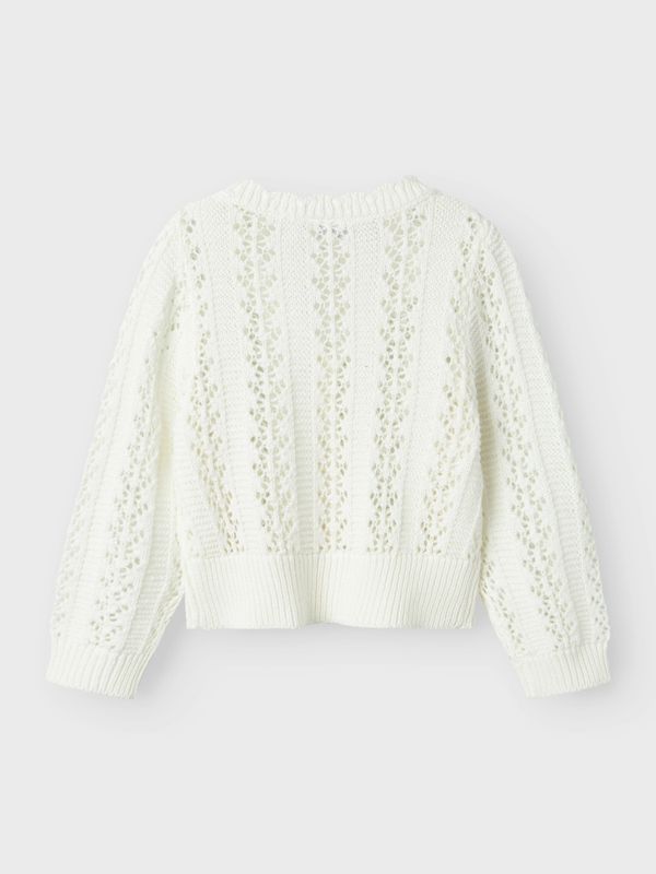 Nmftana hvit strikket cardigan